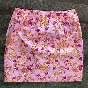 Vintage Lilly Pulitzer sea turtle print skirt- excellent condition!